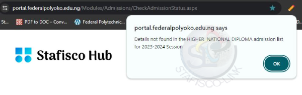 Federal Polytechnic Oko HND Admission List 3