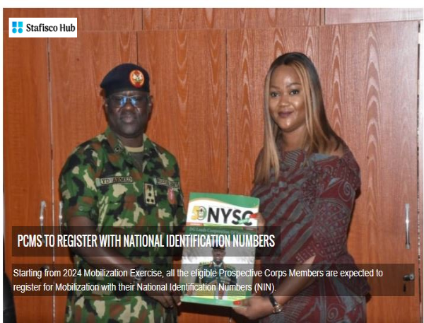NYSC PCMs MUST REGISTER WITH NIN (1)