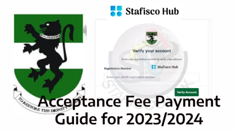 UNN Acceptance Fee Payment Guide